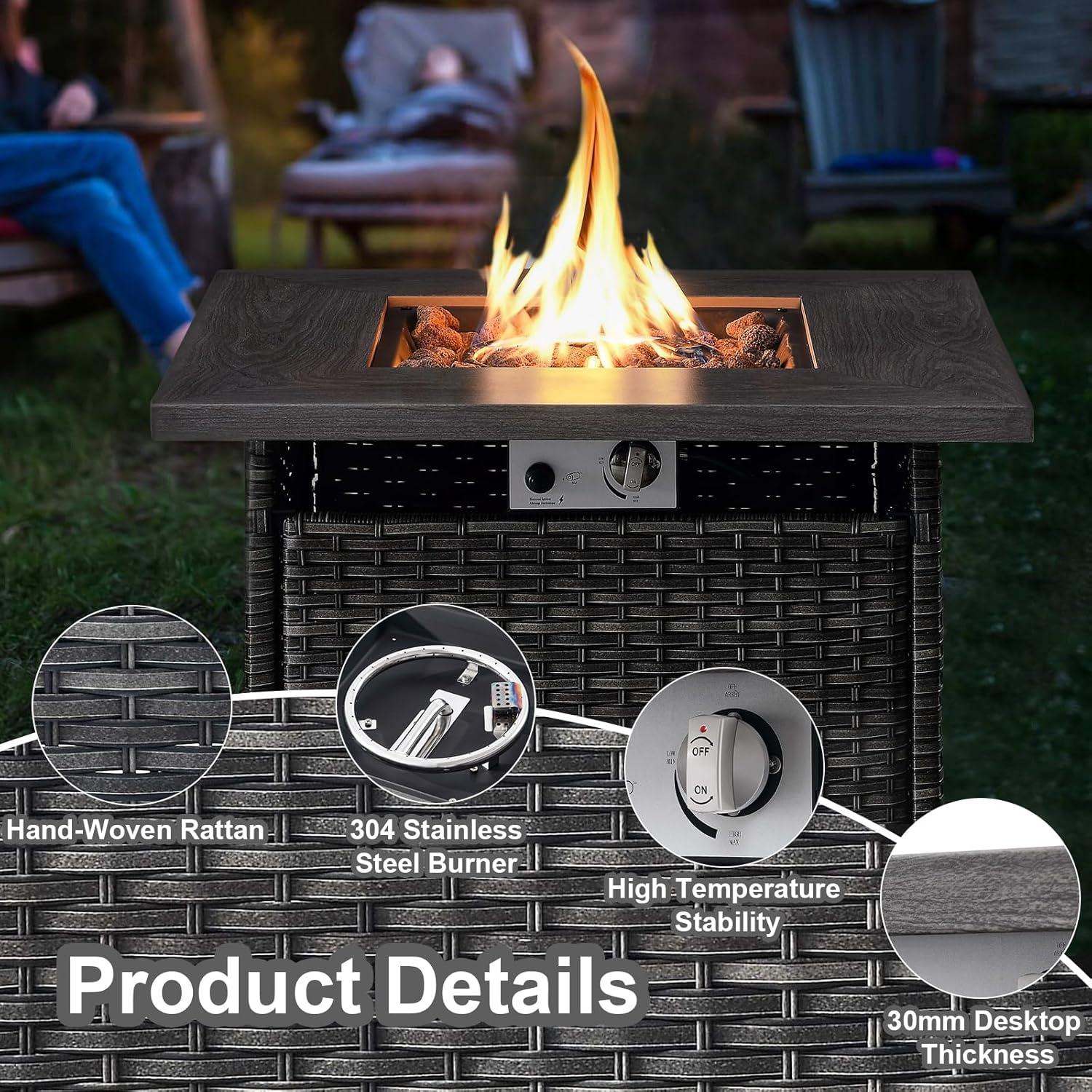 Gather Round:‌ Exploring HUMMUH's 7-Piece patio Set⁤ with Fire Pit