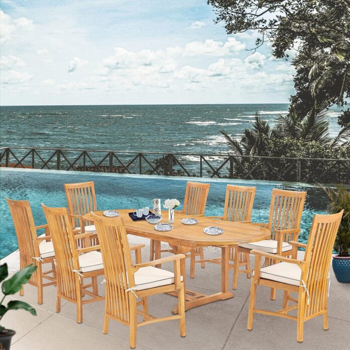Gathered Impressions The 9 Piece Teak Wood Balero Patio Set Review