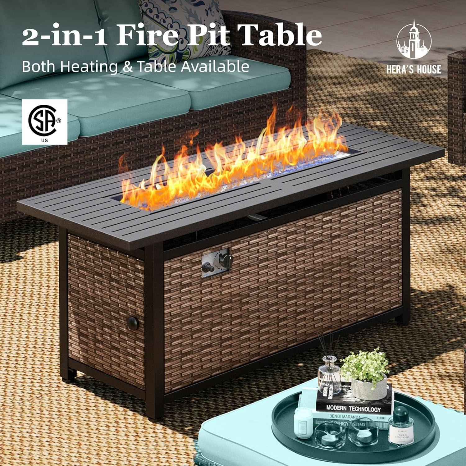 Gathering around Comfort: Exploring HERA'S HOUSE Outdoor Set with Fire Pit