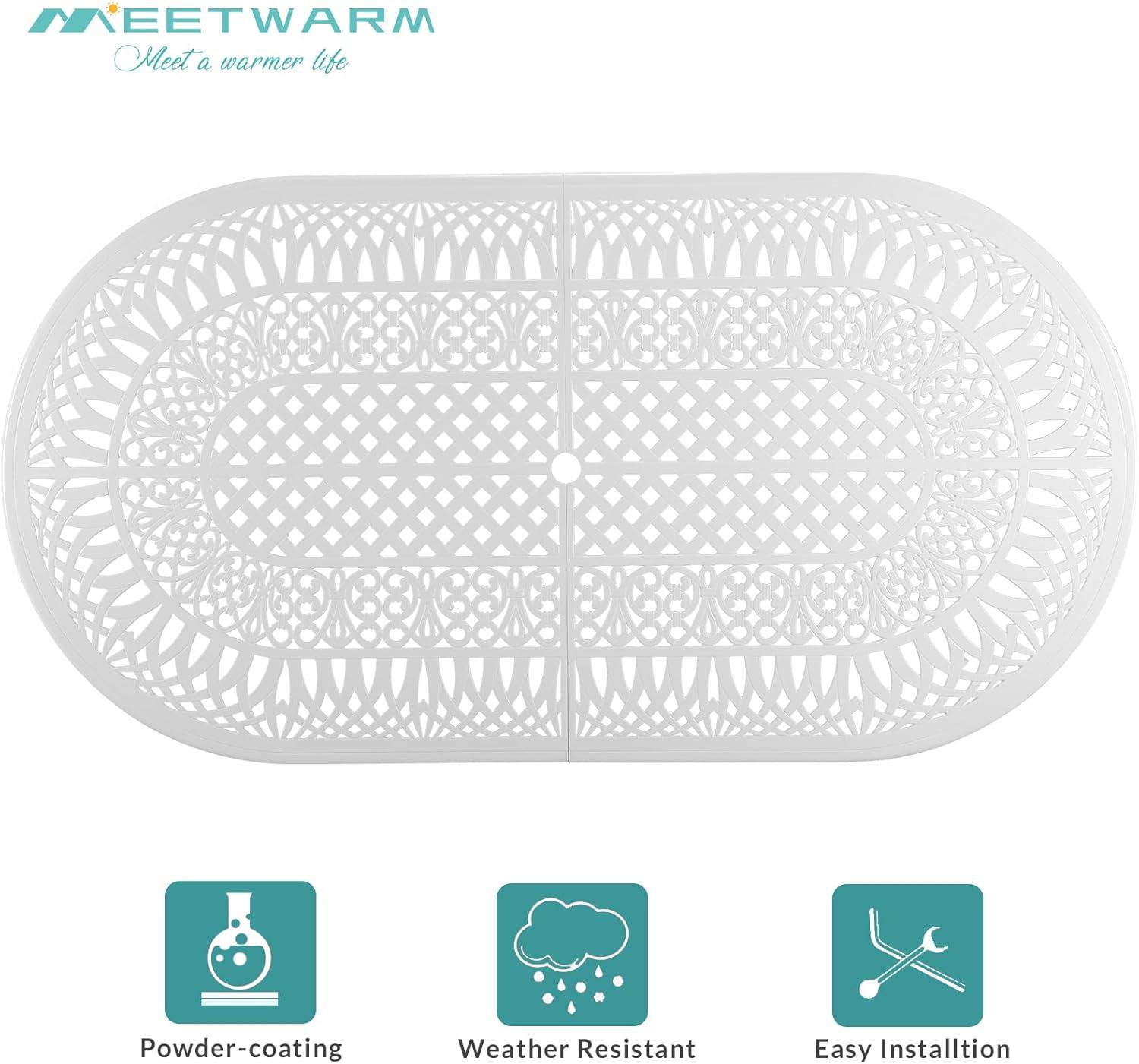 Gathering Around MEETWARM's Sturdy ​9-Piece Patio ⁢Set Experience