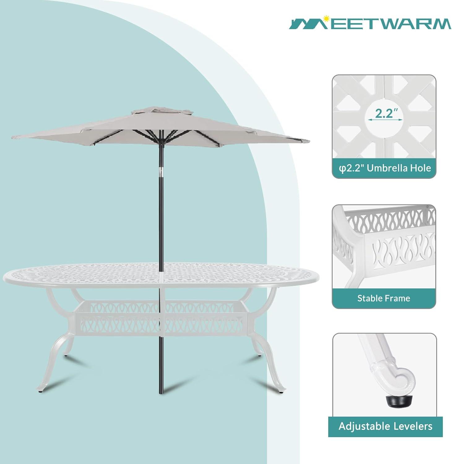 Gathering‌ Around MEETWARM's ‍Sturdy 9-Piece Patio Set Experience