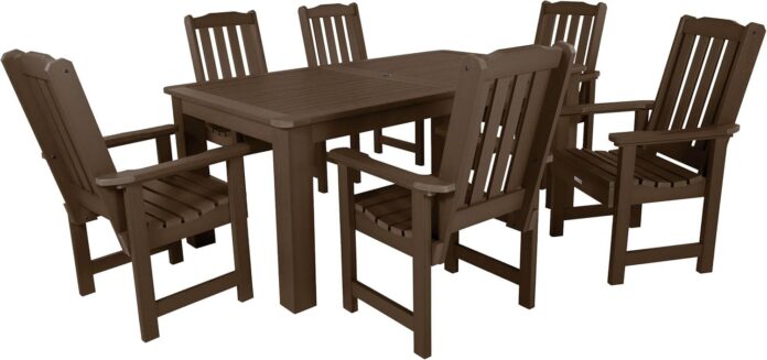 Gathering Around The Lehigh 7pc Dining Set Stylish Sturdy Outdoors