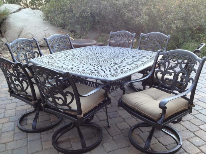 Gathering Around The Mandalay 9pc Patio Set Function Meets Style