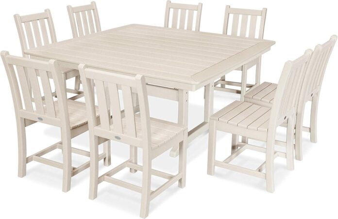 Gathering Around The Polywood® Nautical Trestle Dining Set