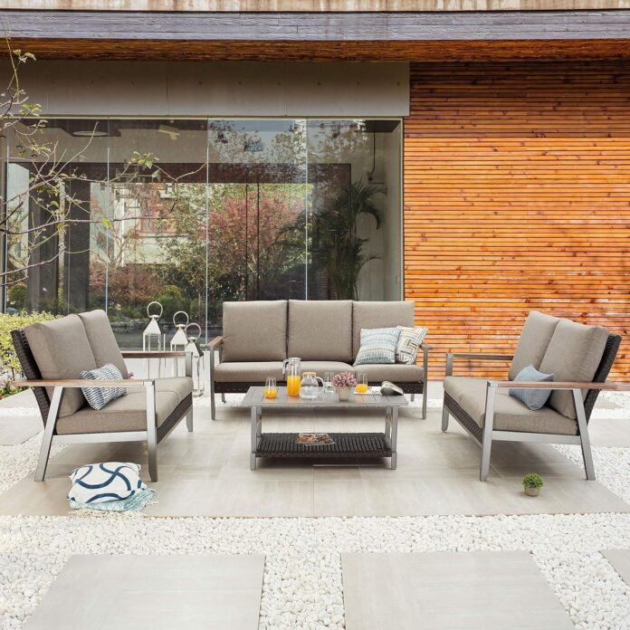 Gathering Comfort And Style Exploring A Modern 4 Pc Patio Set