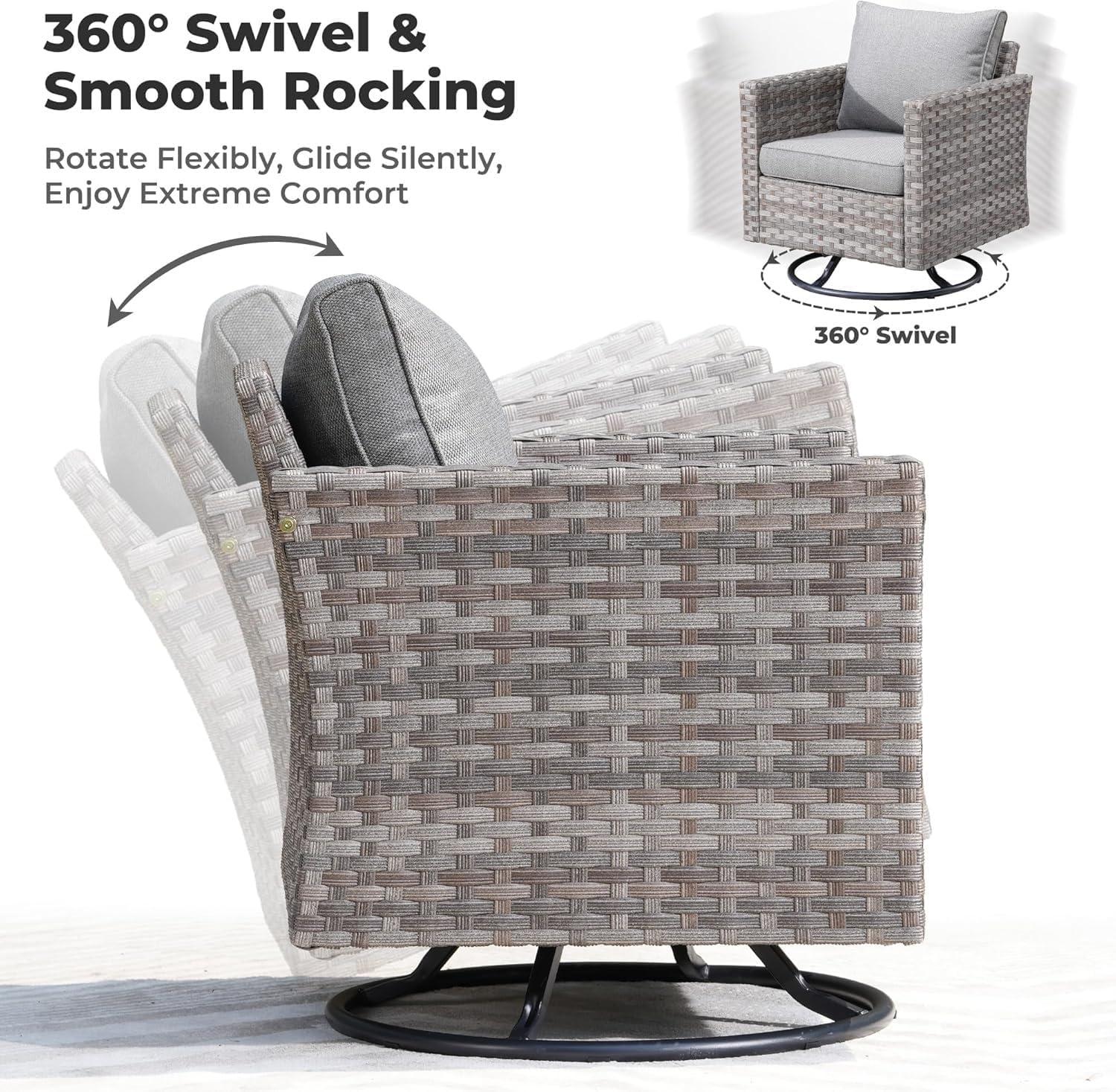 Gathering Comfort: Exploring a 9-Piece Modular Patio Set's Design