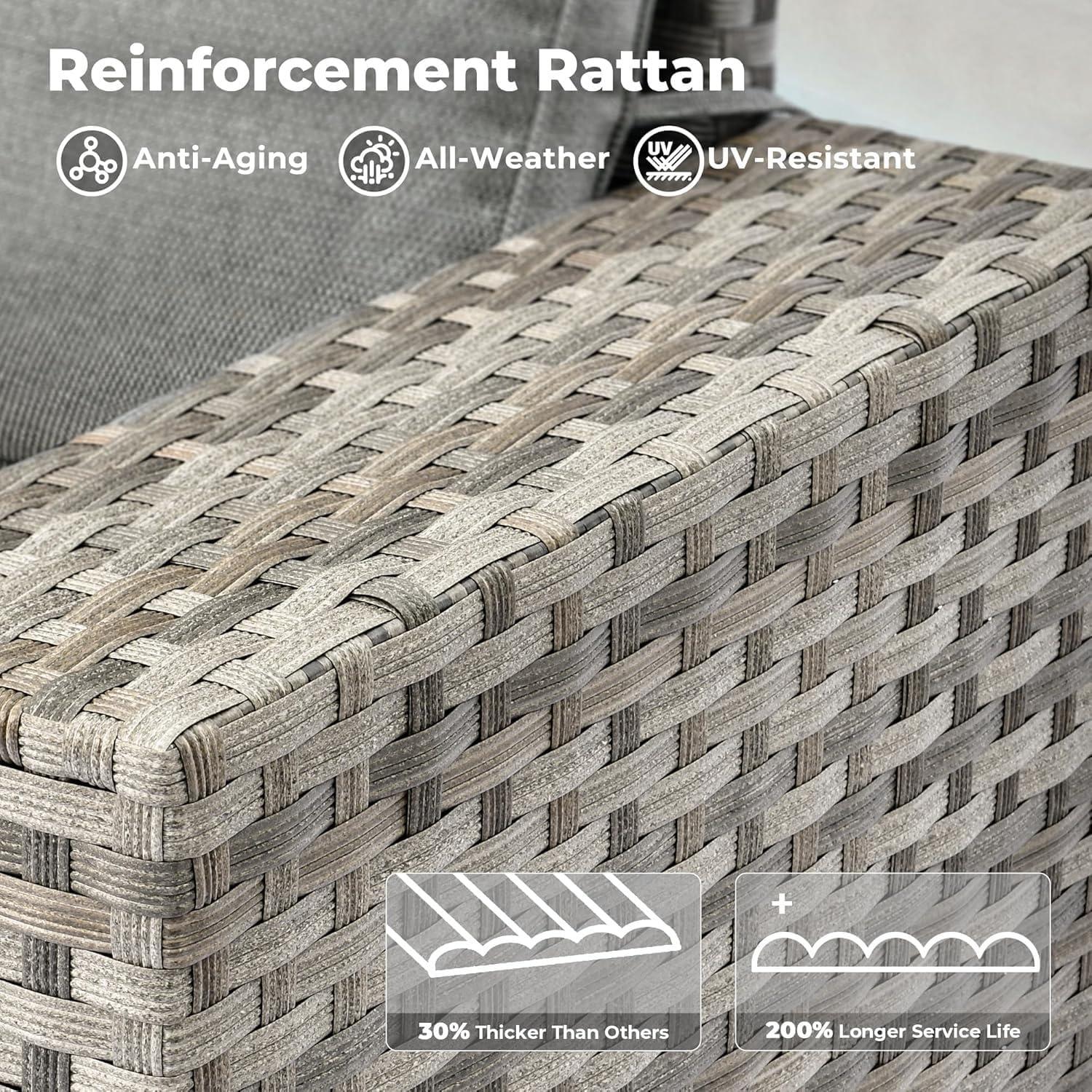 Gathering Comfort: Exploring a 9-Piece Modular Patio Set's Design