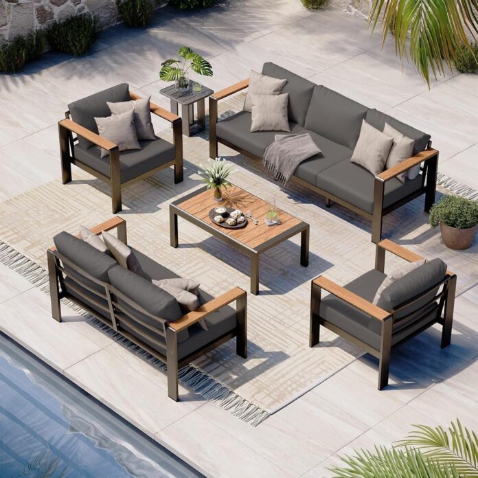 Gathering Comfortably Exploring A Sleek 5 Piece Outdoor Set