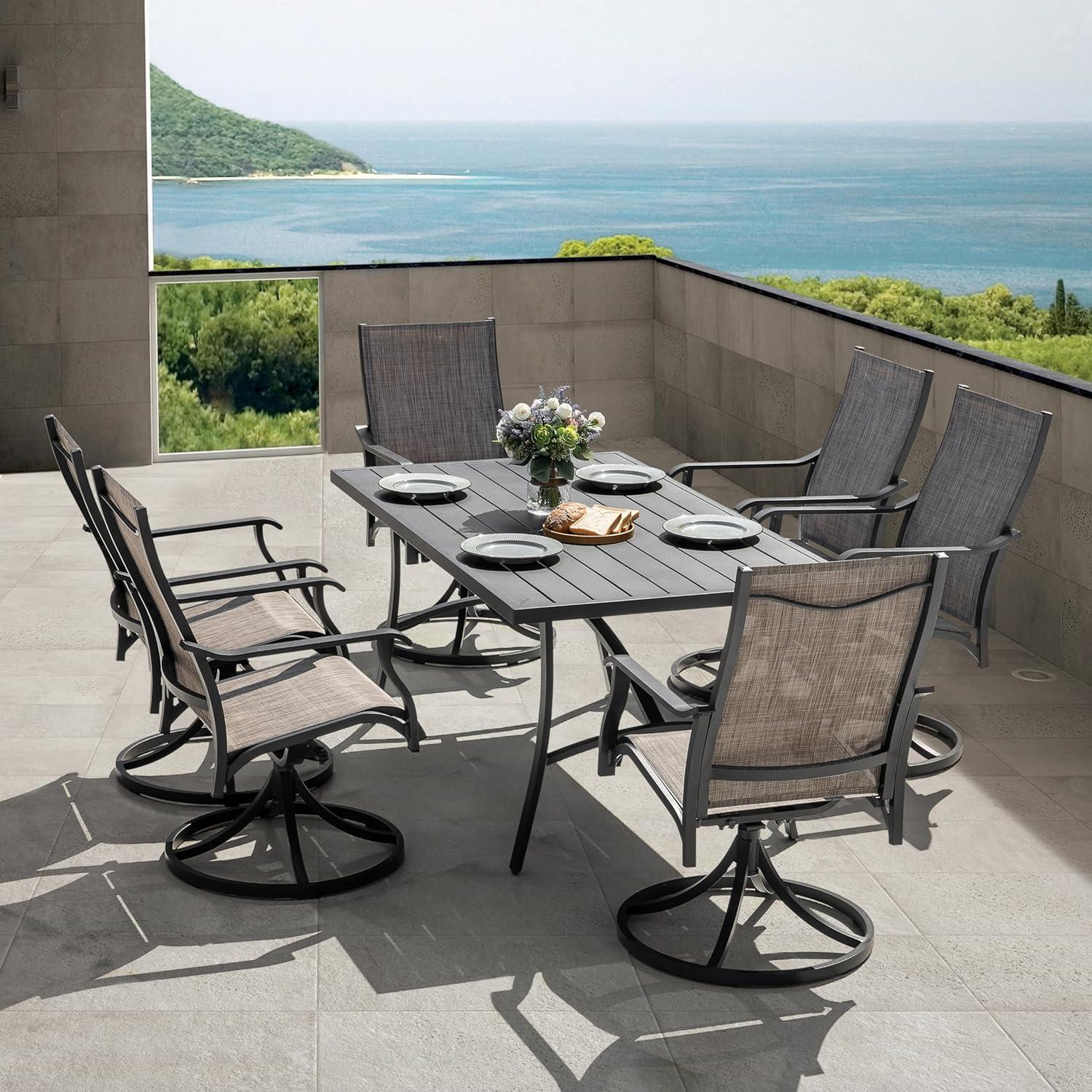 Gathering Comfortably Outdoors: A Look⁤ at NUU GARDEN's 7-Piece Dining Set
