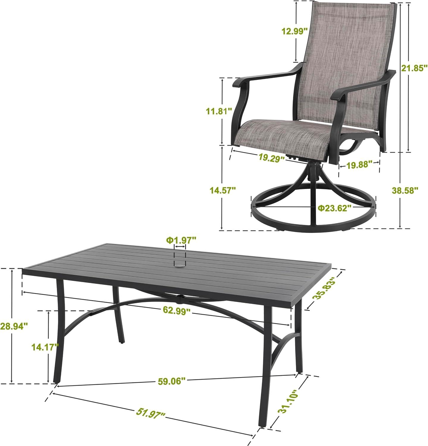 Gathering Comfortably outdoors: A look at⁢ NUU GARDEN's 7-Piece Dining ⁤Set