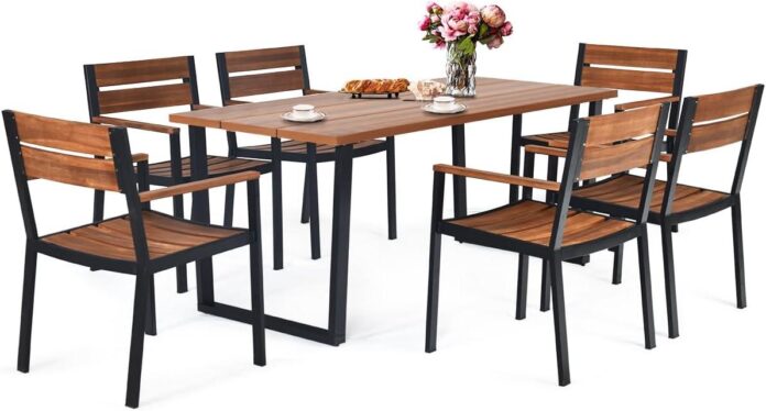 Gathering Comfortably Outdoors Exploring The Oralner 7 Piece Patio Set