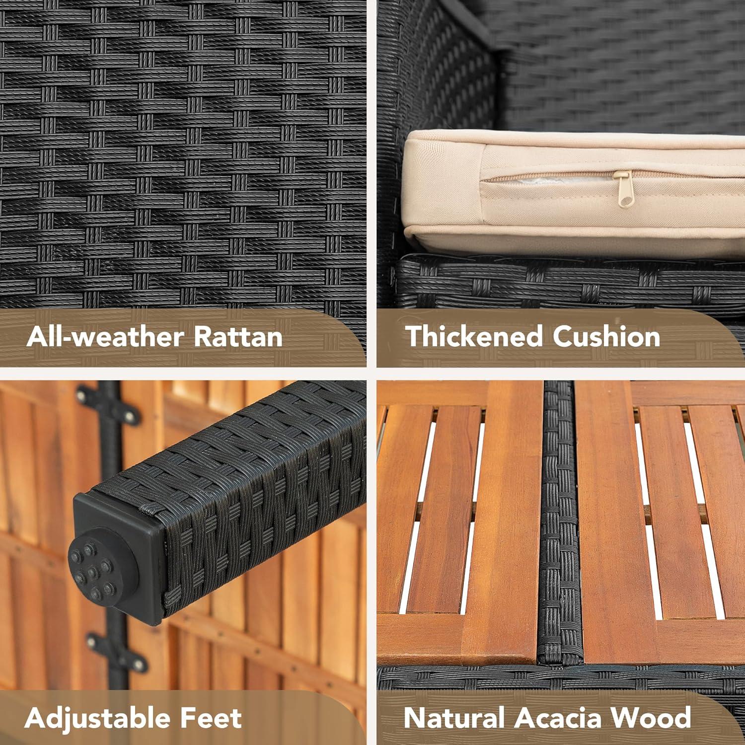 Gathering Outdoors: exploring Devoko's 7-Piece Patio Set Comfort