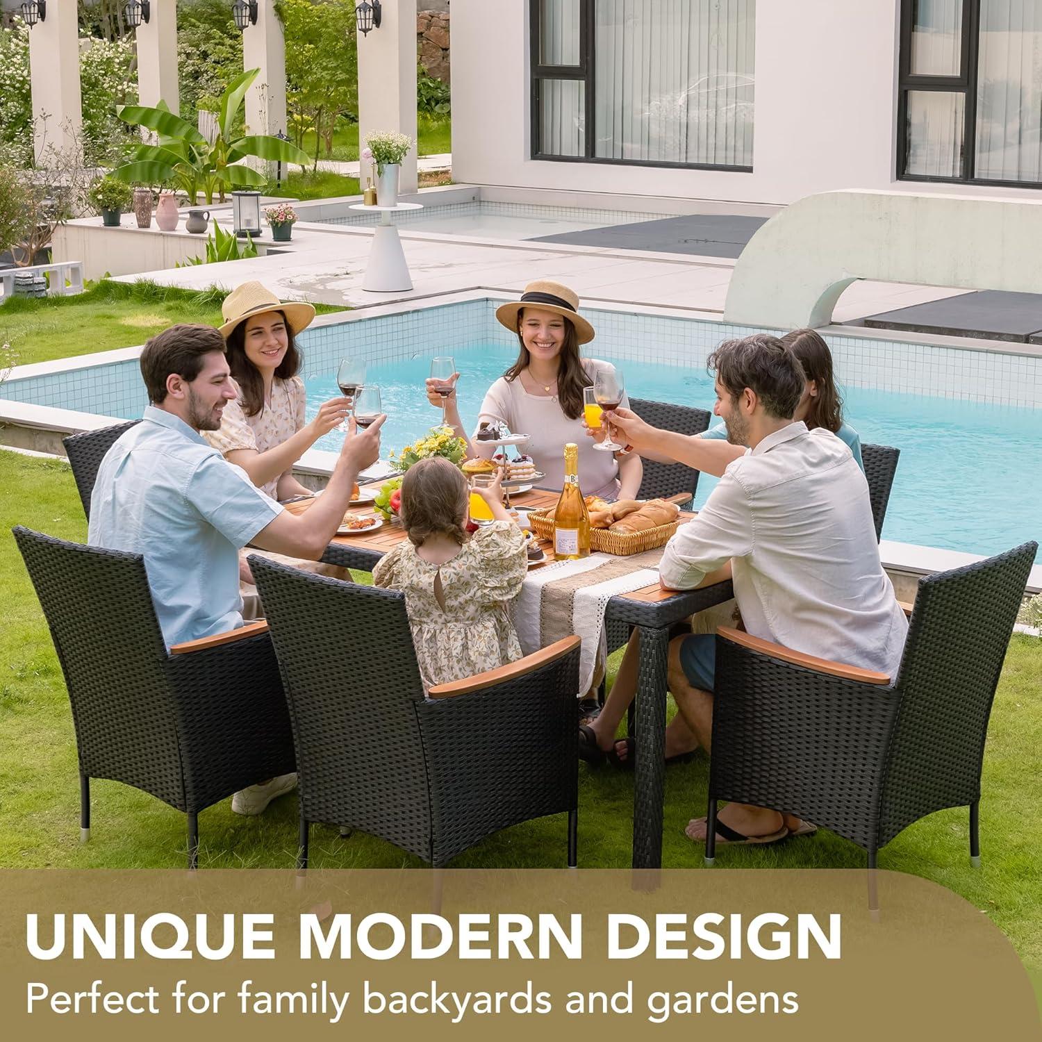 Gathering Outdoors: Exploring Devoko's 7-Piece Patio Set Comfort