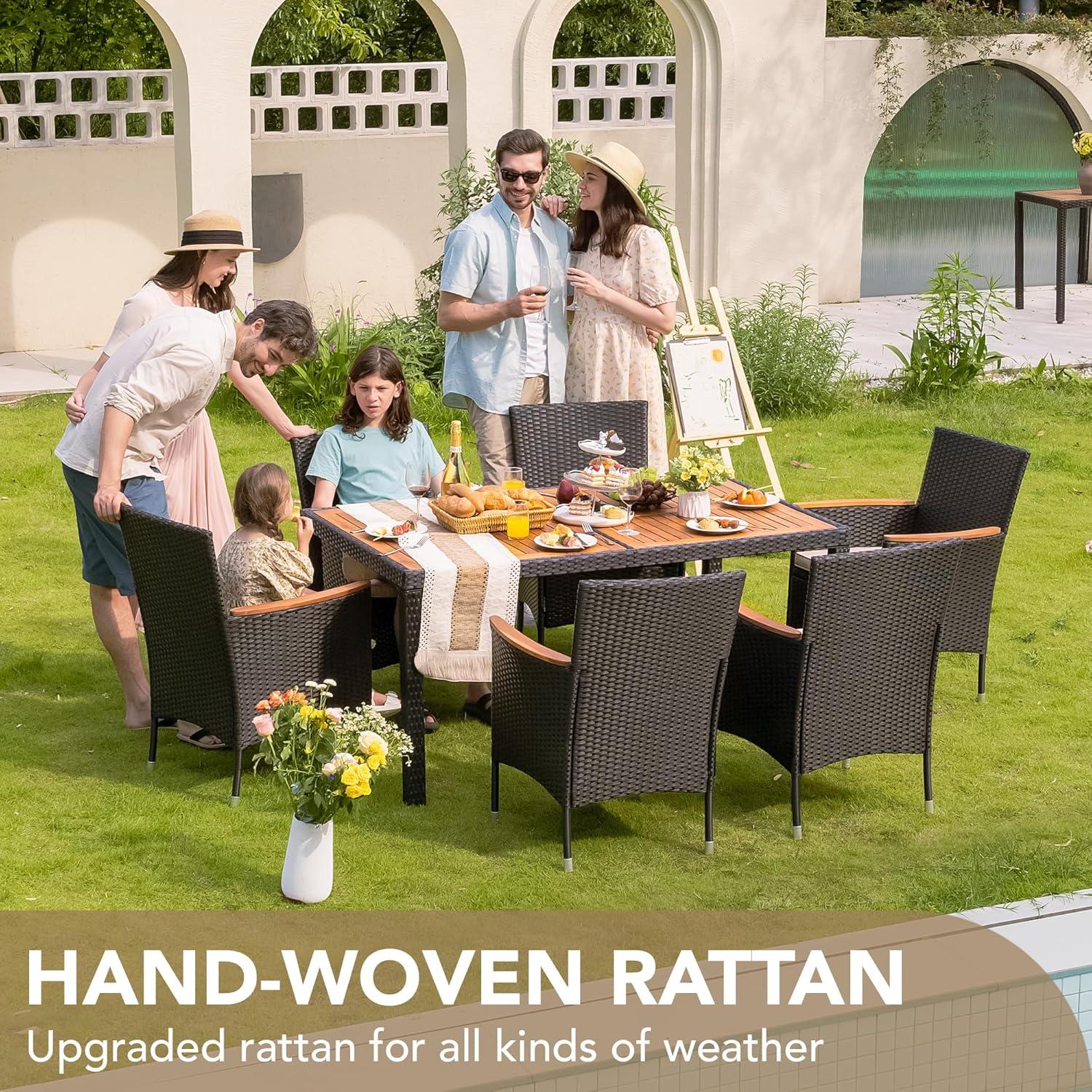 Gathering Outdoors: Exploring Devoko's 7-Piece Patio Set Comfort