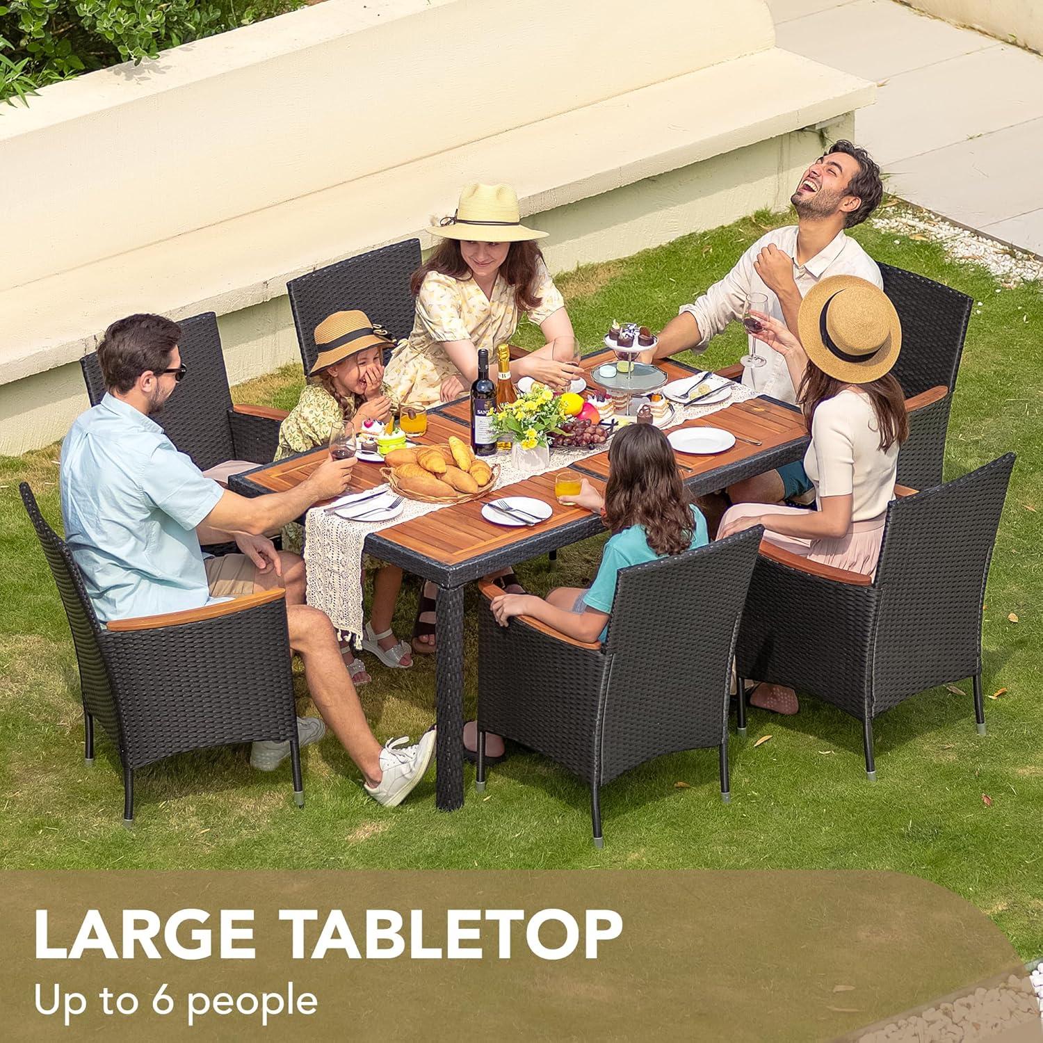 Gathering Outdoors: Exploring Devoko's 7-Piece Patio Set Comfort