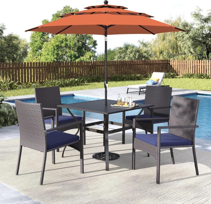 Gathering Outdoors Exploring The Mfstudio 6 Piece Patio Dining Set
