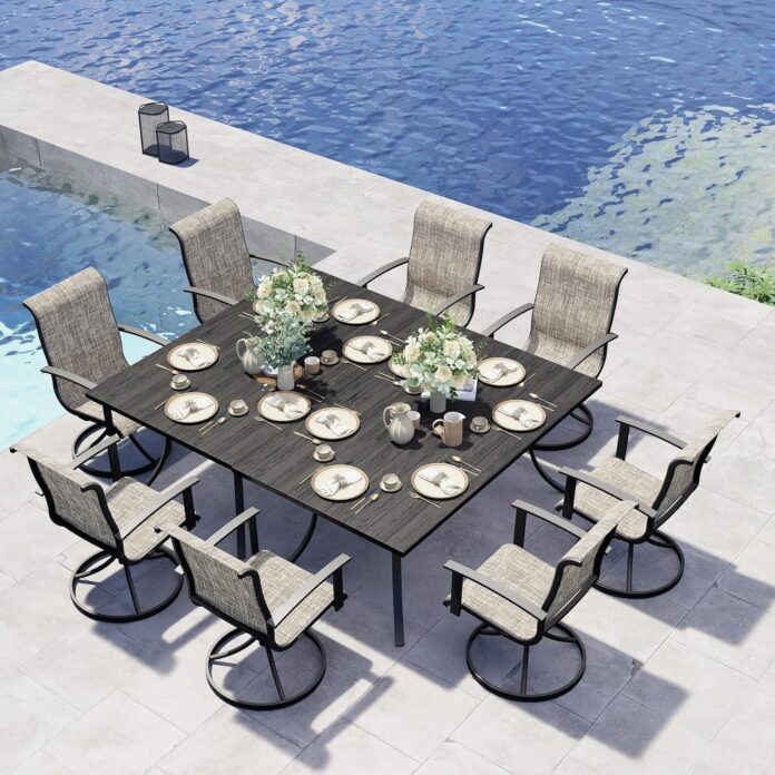 Grand Patio 10 Piece Set Comfort Meets Stylish Durability