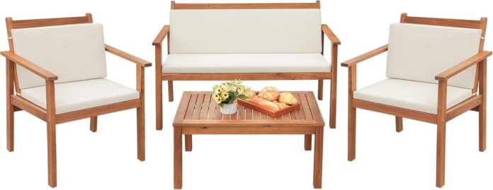 Greesum 4 Piece Bistro Patio Set How It Fits Your Yard