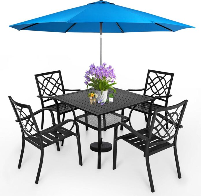 Incbruce 5 Piece Outdoor Dining Set Fits Your Patio Life Incbruce 5 Piece Outdoor Dining Set Fits Your Patio Life