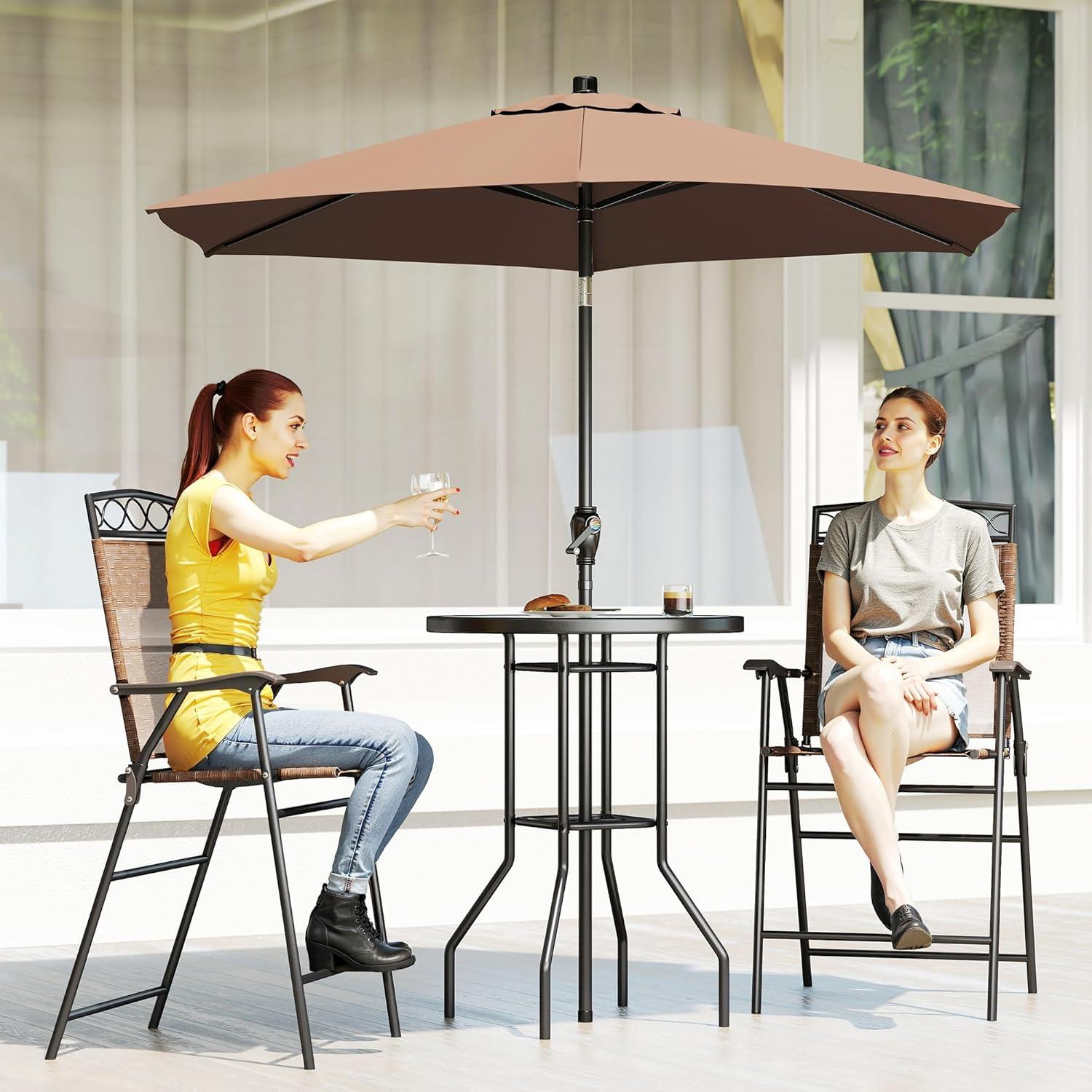 Making Outdoor Moments Cozy: A Look at Outsunny's 4-Piece ⁣Bar Set