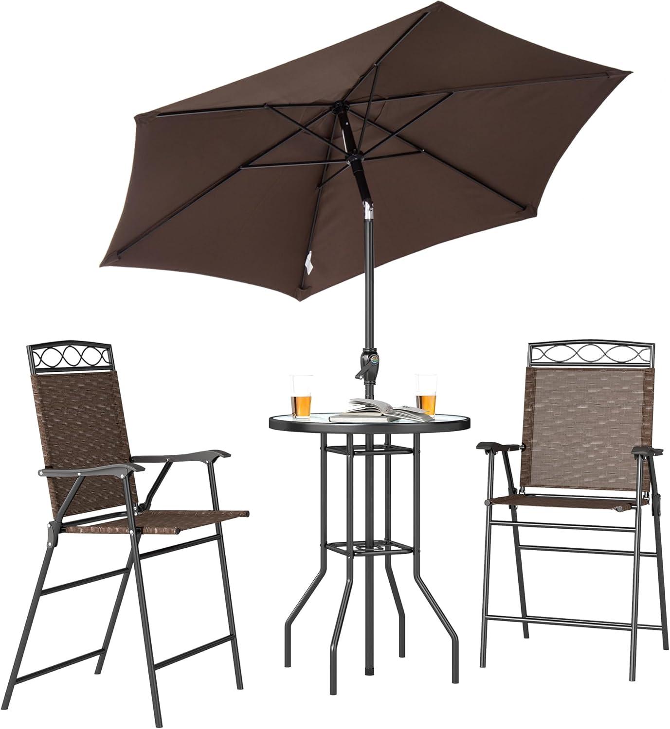 Making Outdoor⁣ Moments Cozy:‍ A Look at Outsunny's ⁢4-Piece Bar Set