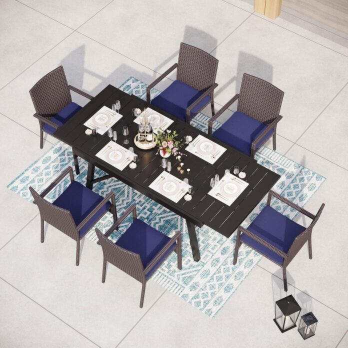 Mfstudio Outdoor Dining Set For 6 How It Fits Your Patio