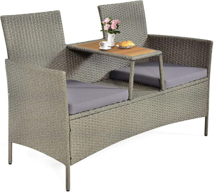 Modern Comfort Meets Function Exploring The Happygrill Patio Loveseat