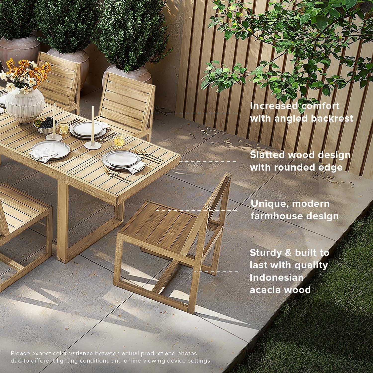 Mopio Bruno Dining Set: Stylish Durability for Indoor & Outdoor Use