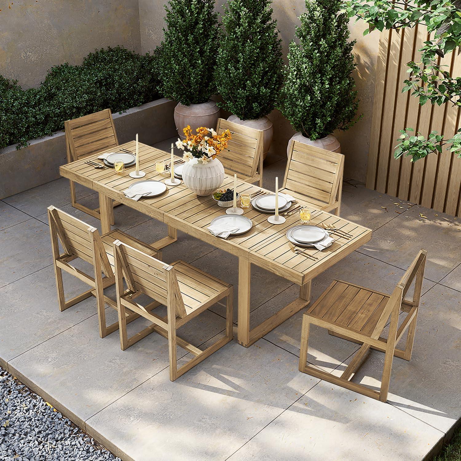 Mopio bruno Dining Set: Stylish Durability for Indoor & Outdoor Use