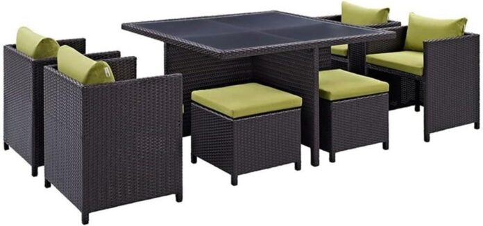 Pemberly Row 9 Piece Patio Dining Set In Your Backyard