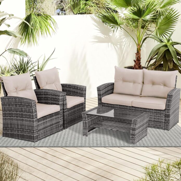 Relax And Reconfigure Exploring A Stylish 4 Piece Patio Set Relax And Reconfigure Exploring A Stylish 4 Piece Patio Set