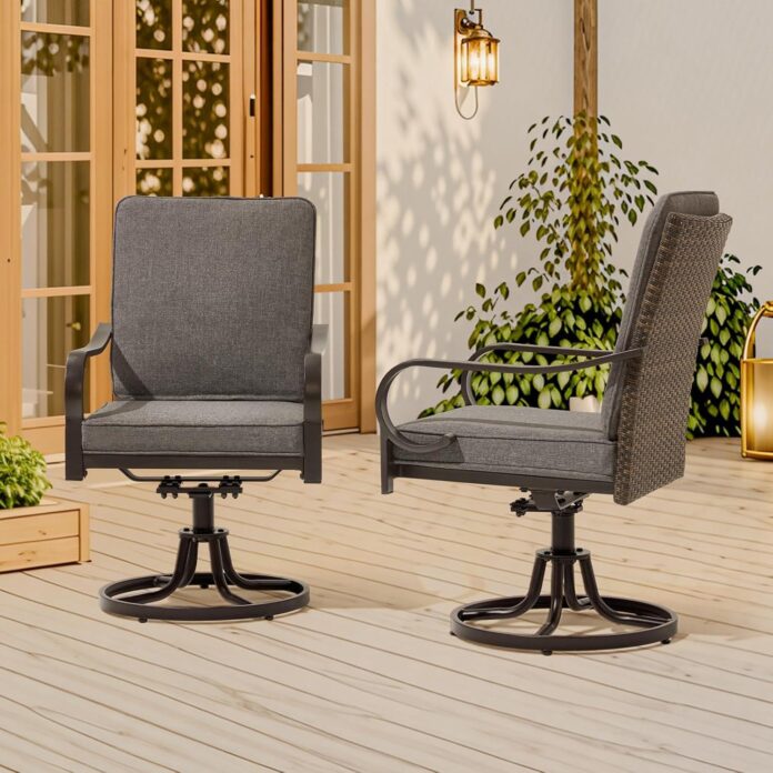 Relax And Unwind Exploring The Comfort Of Mellcom Patio Swivel Chairs