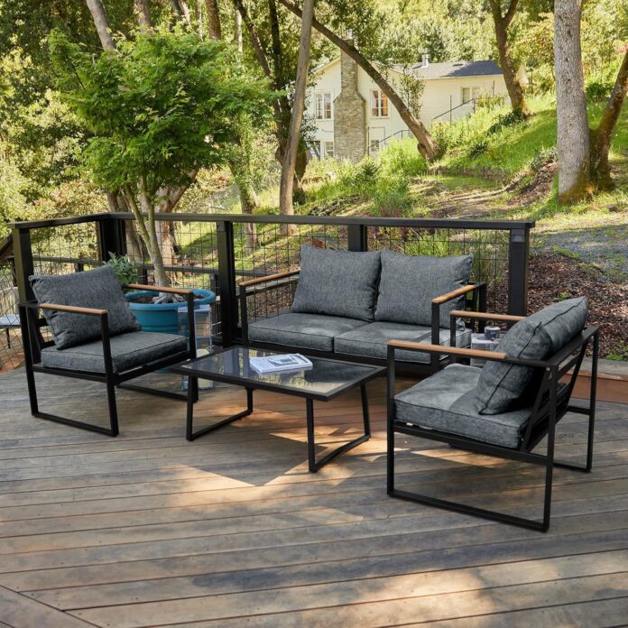 Relaxed Evenings Await Exploring The East Oak 4 Piece Patio Set
