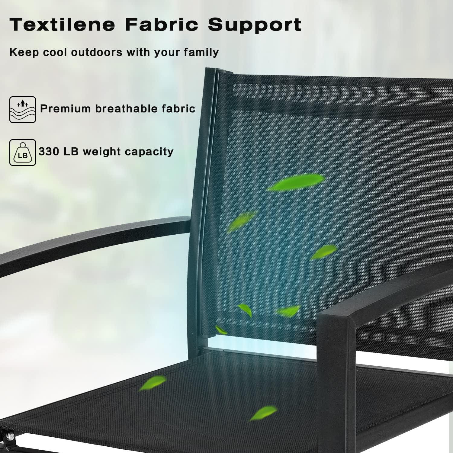 Relaxed Evenings Await with Flamaker's Sleek Patio Bistro Set