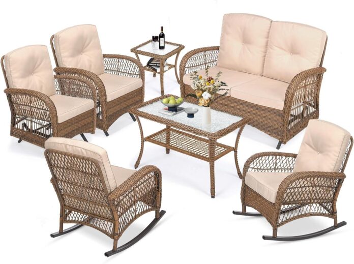 Relaxing Evenings Await Exploring The Meetwarm 7 Piece Patio Set Relaxing Evenings Await Exploring The Meetwarm 7 Piece Patio Set