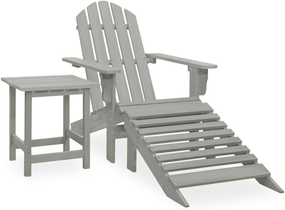 Relaxing Outdoors: Adirondack Chair Set with Ottoman & table Review