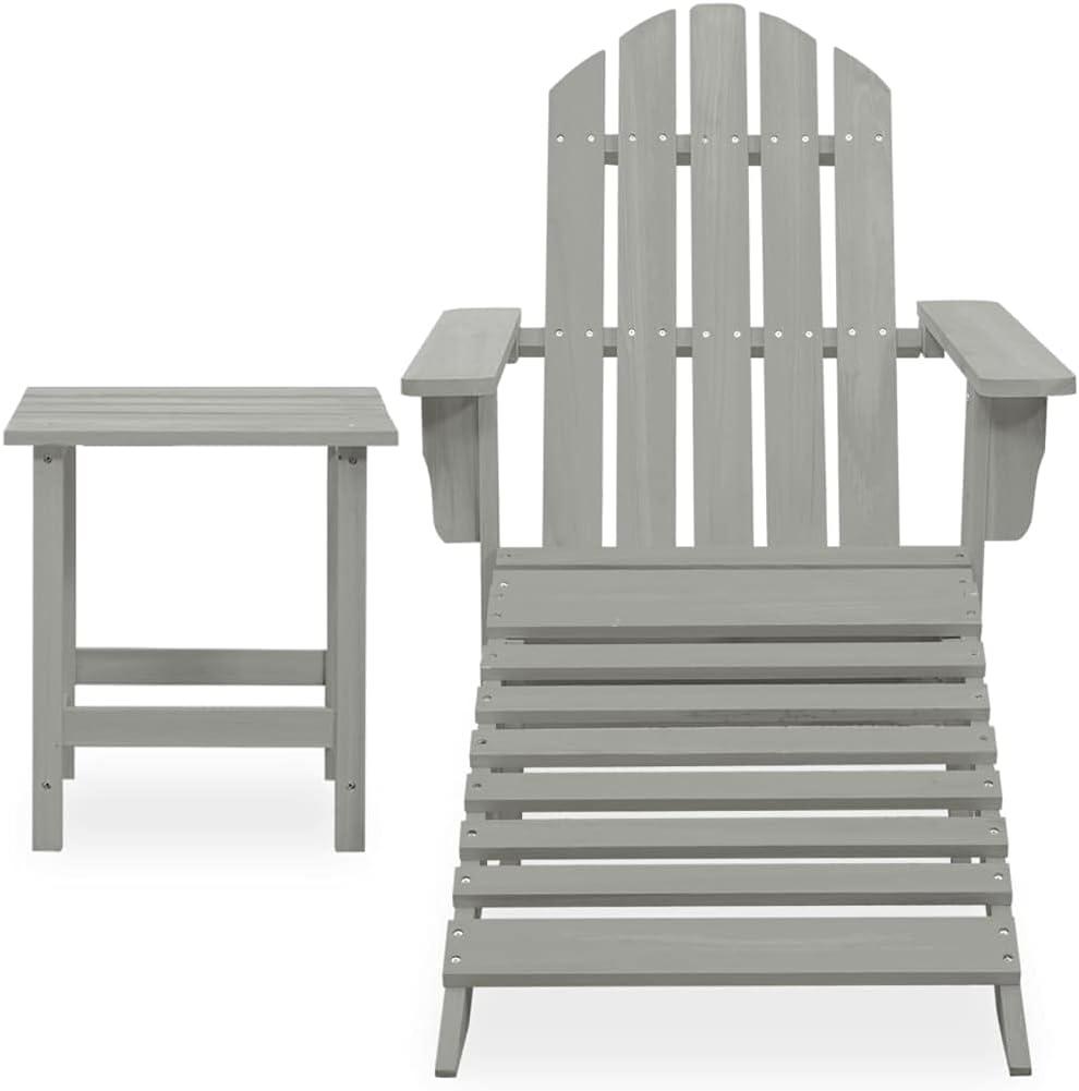 Relaxing Outdoors: Adirondack chair Set with Ottoman & Table⁢ Review