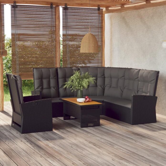Relaxing Outdoors Exploring The 3 Piece Black Patio Lounge Set