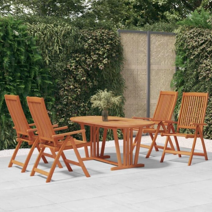 Rustic 5 Piece Patio Dining Set Fits Your Small Patio