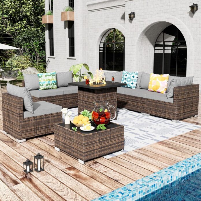 Spacious Comfort Meets Style Exploring A 7 Piece Patio Set Upgrade