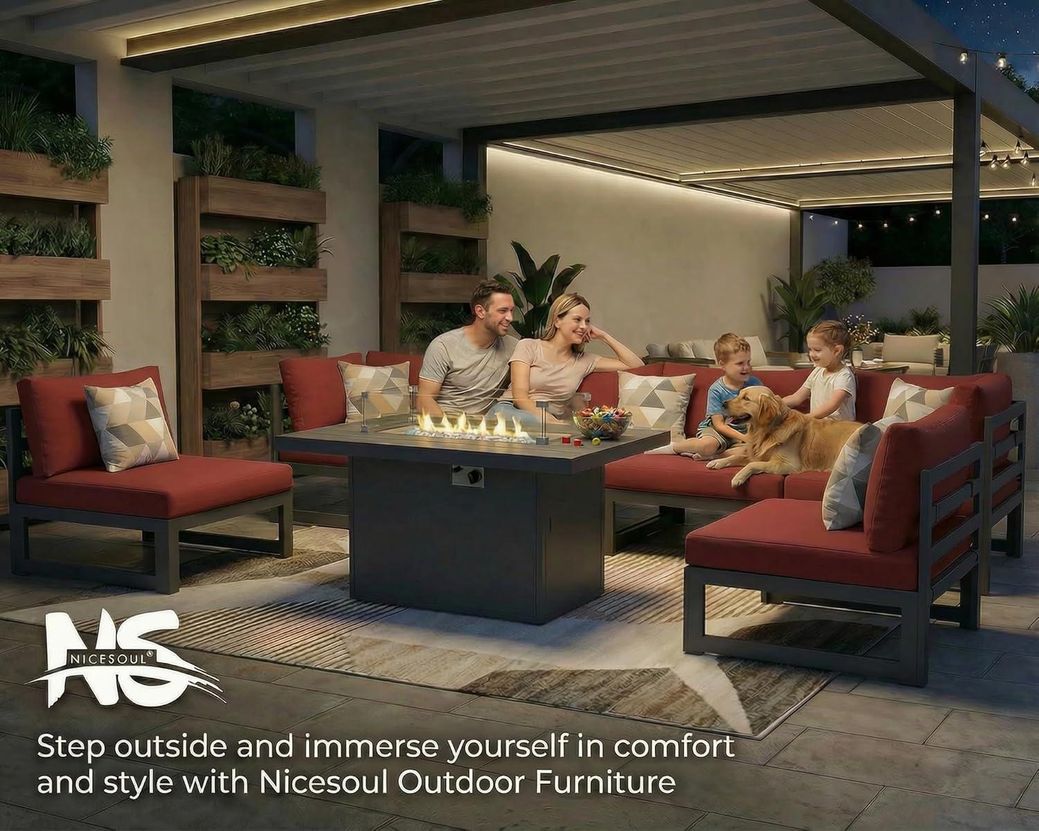 Spacious Comfort ⁤Meets⁢ Style in NICESOUL's Patio ⁤Set Review