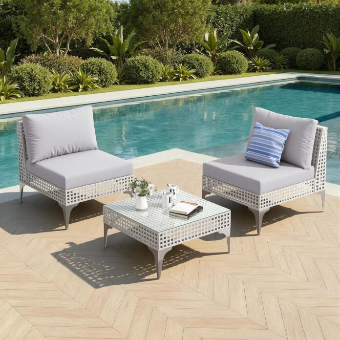 Spacious Comfort Meets Style In This Patio Set For Two Spacious Comfort Meets Style In This Patio Set For Two