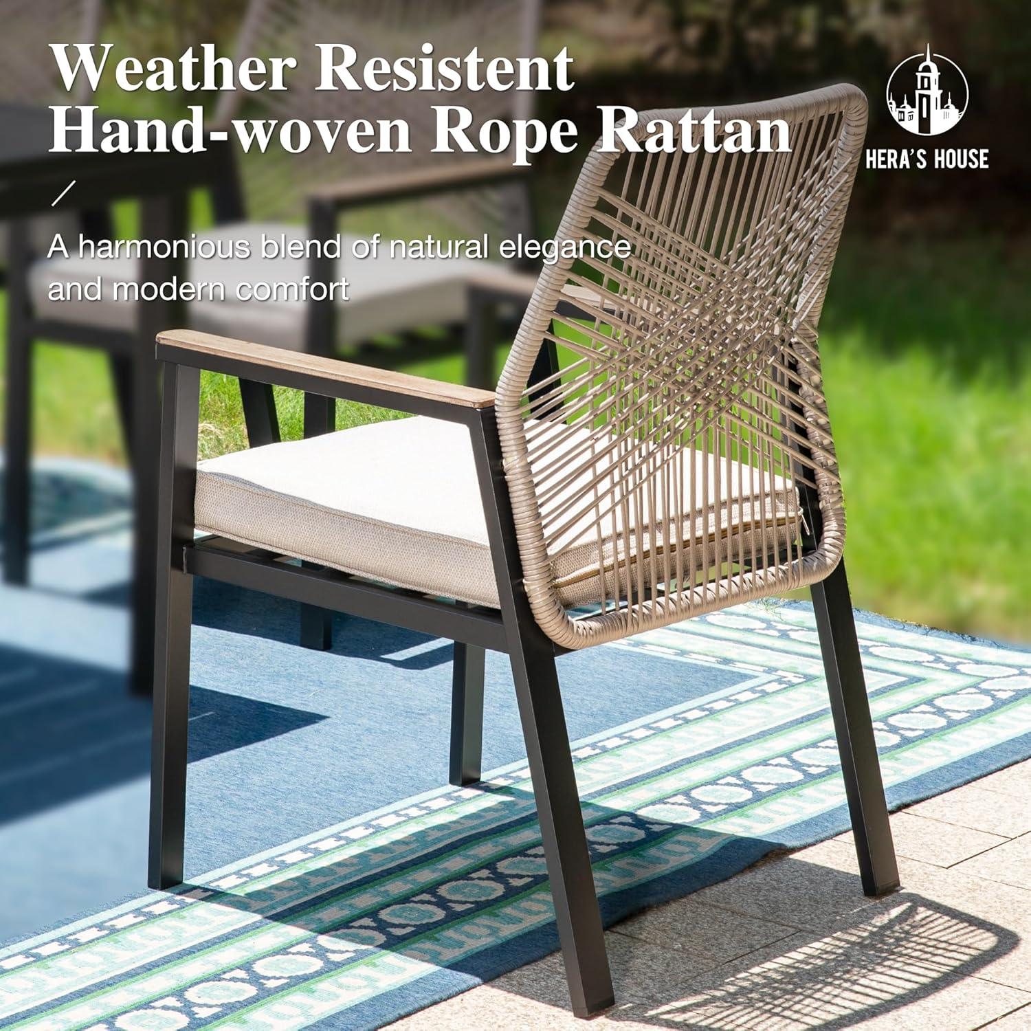 Spacious & Durable HERA'S HOUSE Patio Chairs for All Seasons