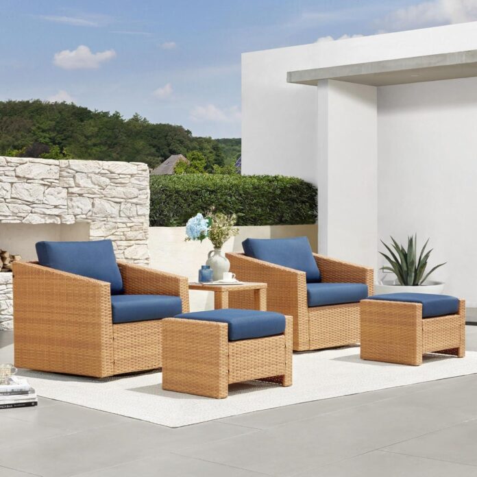 Spinning Comfort And Style Exploring A Chic 5 Piece Patio Set