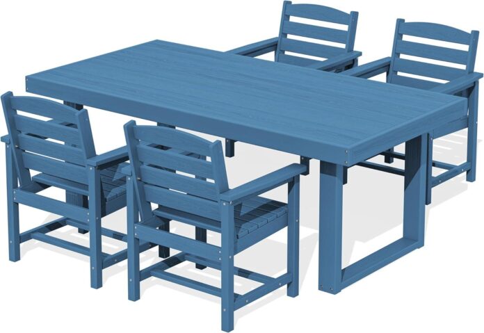 Stylish And Durable Outdoor Dining Set Perfect For Any Deck