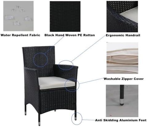 Stylish & Durable 5-Piece‍ Wicker ⁢dining Set for Outdoor spaces