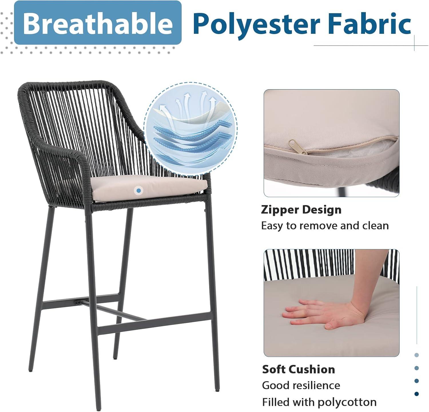 Stylish & ⁢sturdy JOIVI Patio ⁢Bar Set for Outdoor relaxation