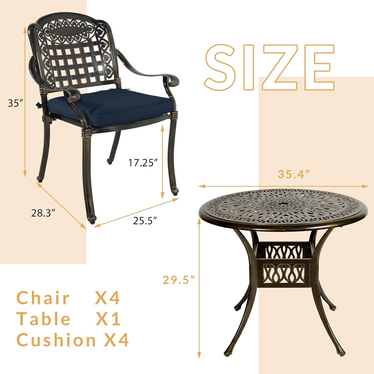 Stylish & Sturdy Navy Patio Set Perfect for ⁢Every ⁢outdoor Space