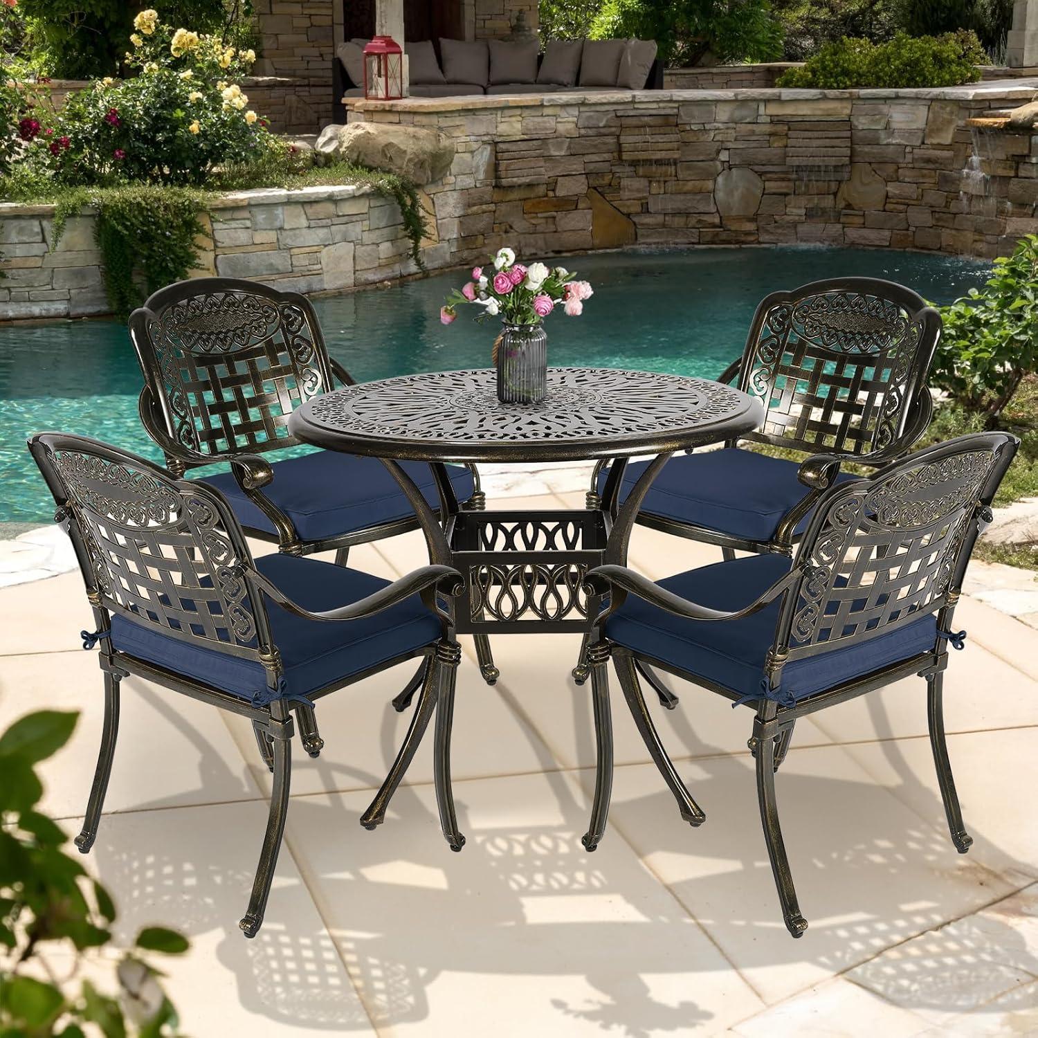 Stylish & Sturdy Navy Patio Set Perfect for Every Outdoor Space