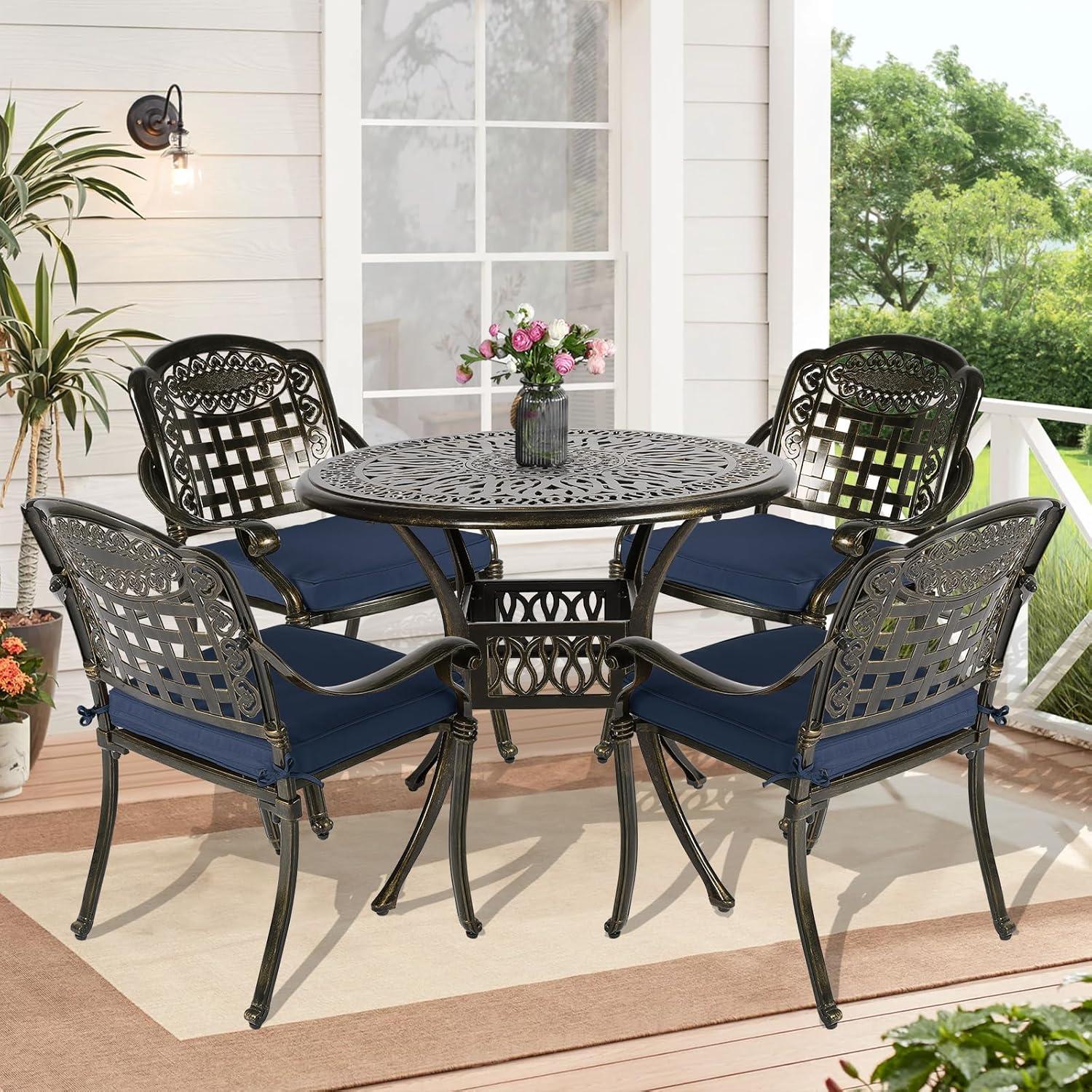 Stylish & sturdy Navy Patio Set Perfect for Every ‌Outdoor Space